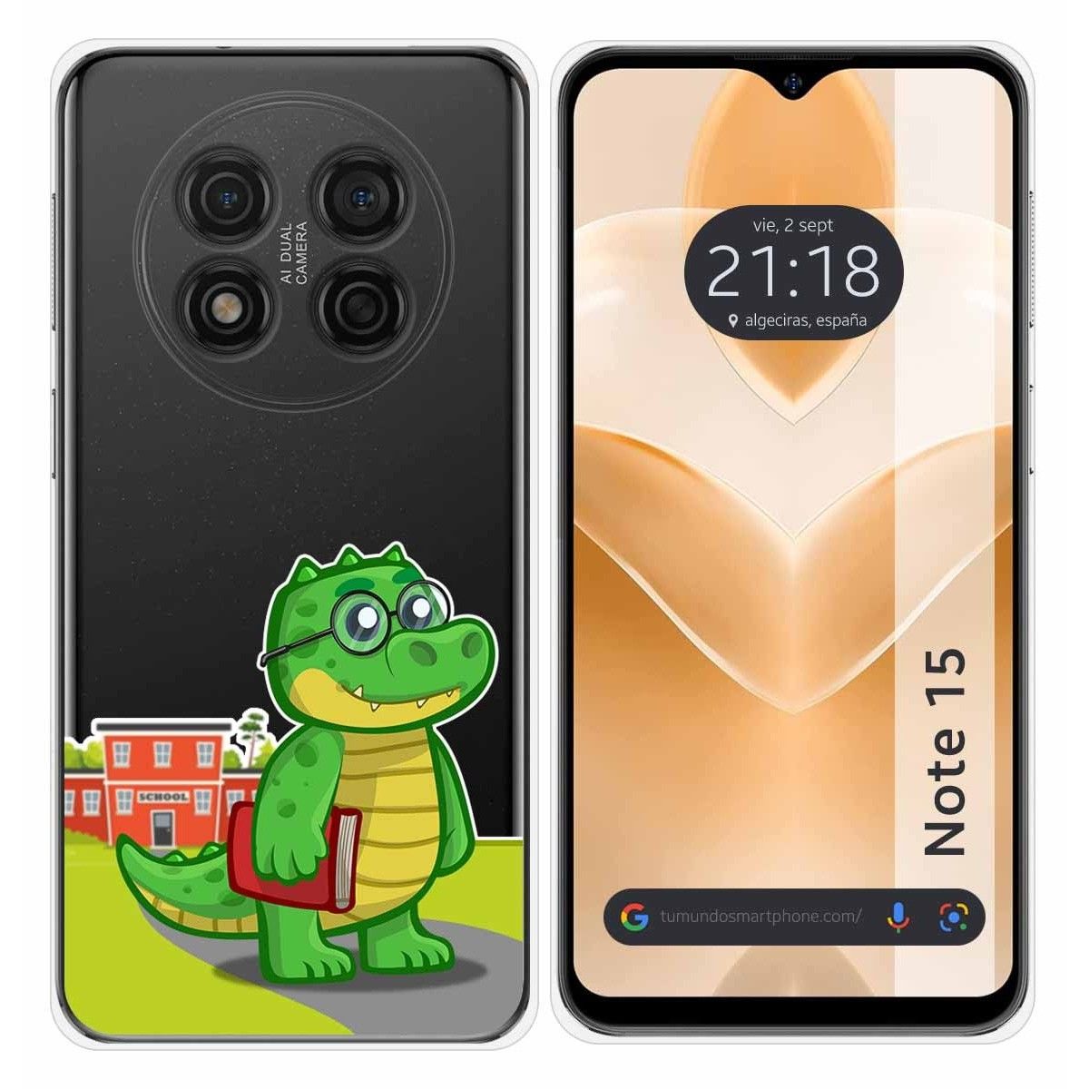 Funda Silicona Transparente para Ulefone Note 15 diseño Coco Dibujos