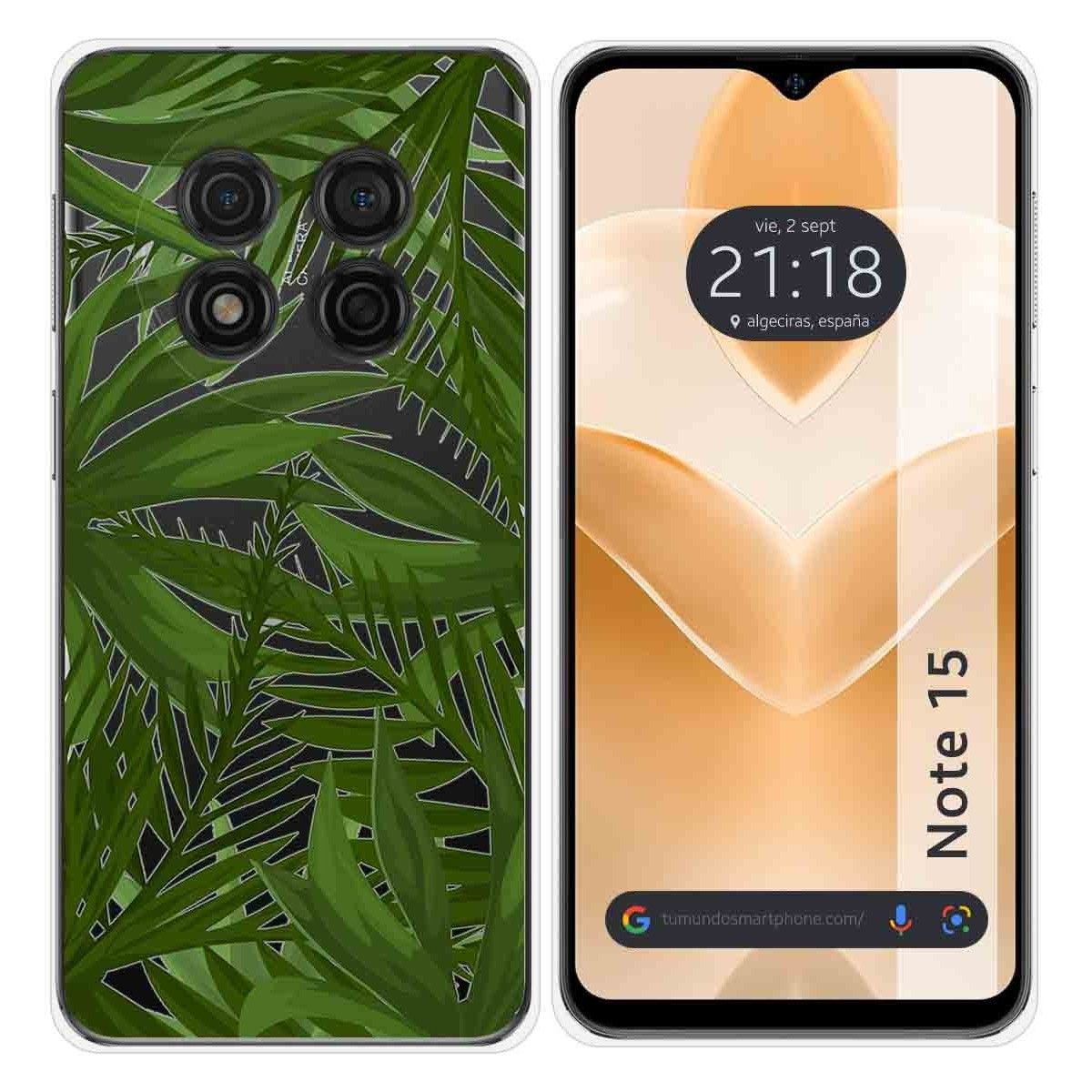 Funda Silicona Transparente para Ulefone Note 15 diseño Jungla Dibujos