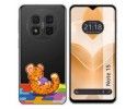 Funda Silicona Transparente para Ulefone Note 15 diseño Leopardo Dibujos