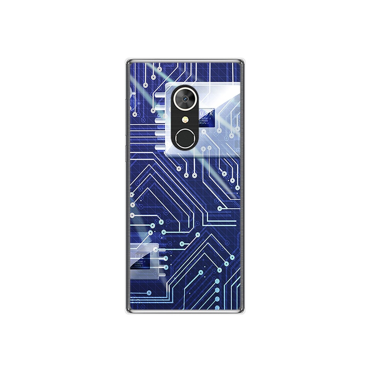 Funda Gel Tpu para Alcatel 5 Diseño Circuito Dibujos
