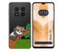 Funda Silicona Transparente para Ulefone Note 15 diseño Panda Dibujos