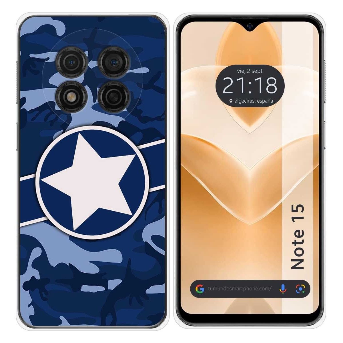 Funda Silicona para Ulefone Note 15 diseño Camuflaje 03 Dibujos