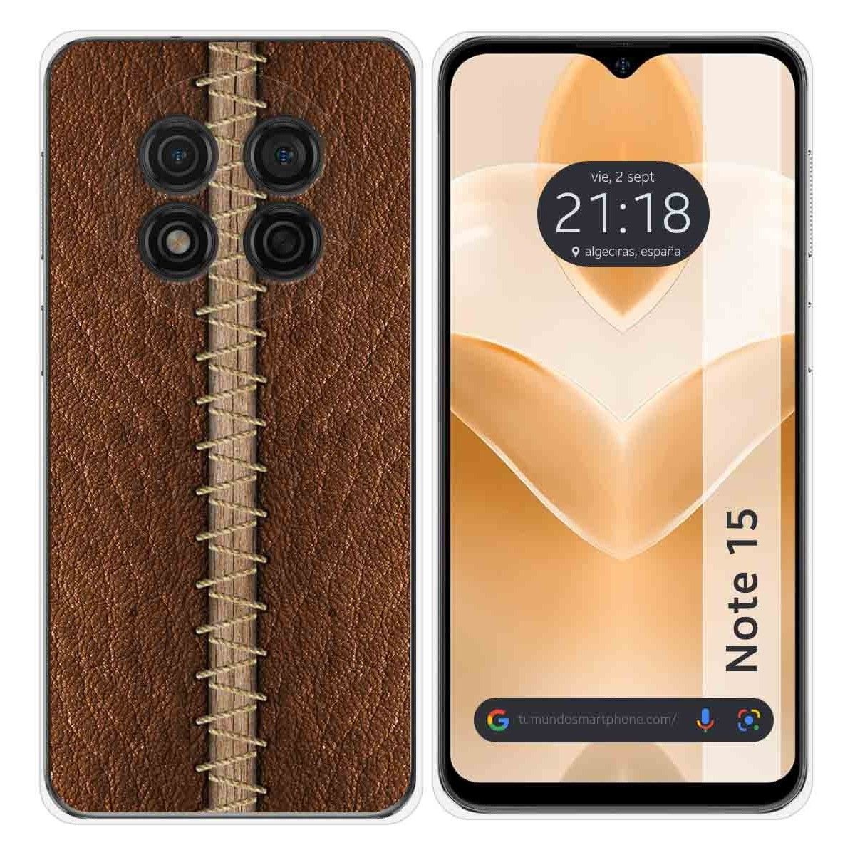 Funda Silicona para Ulefone Note 15 diseño Cuero 01 Dibujos