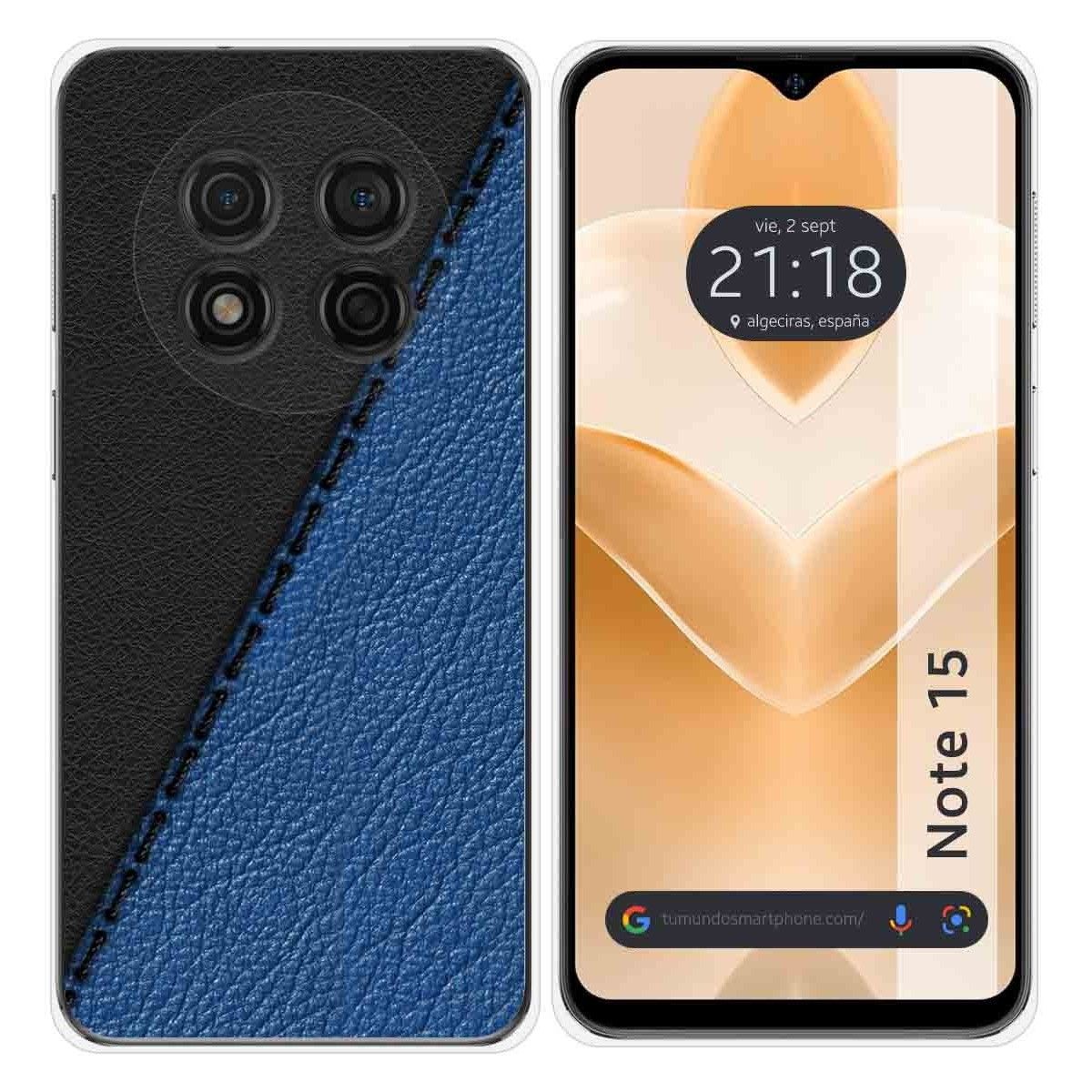 Funda Silicona para Ulefone Note 15 diseño Cuero 02 Dibujos