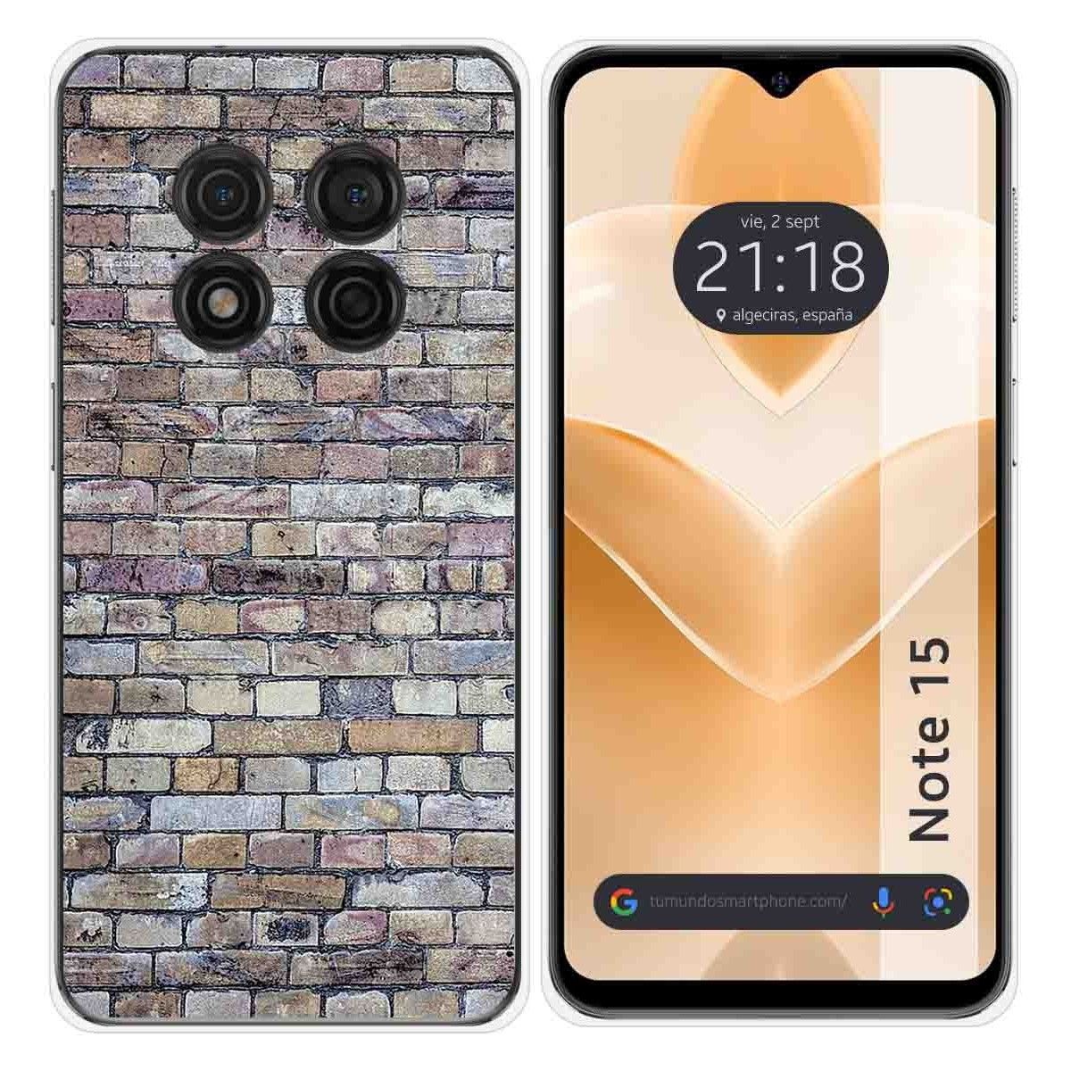 Funda Silicona para Ulefone Note 15 diseño Ladrillo 02 Dibujos