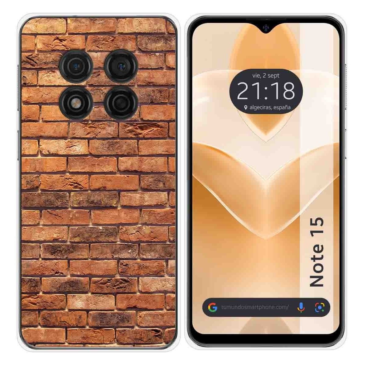 Funda Silicona para Ulefone Note 15 diseño Ladrillo 04 Dibujos