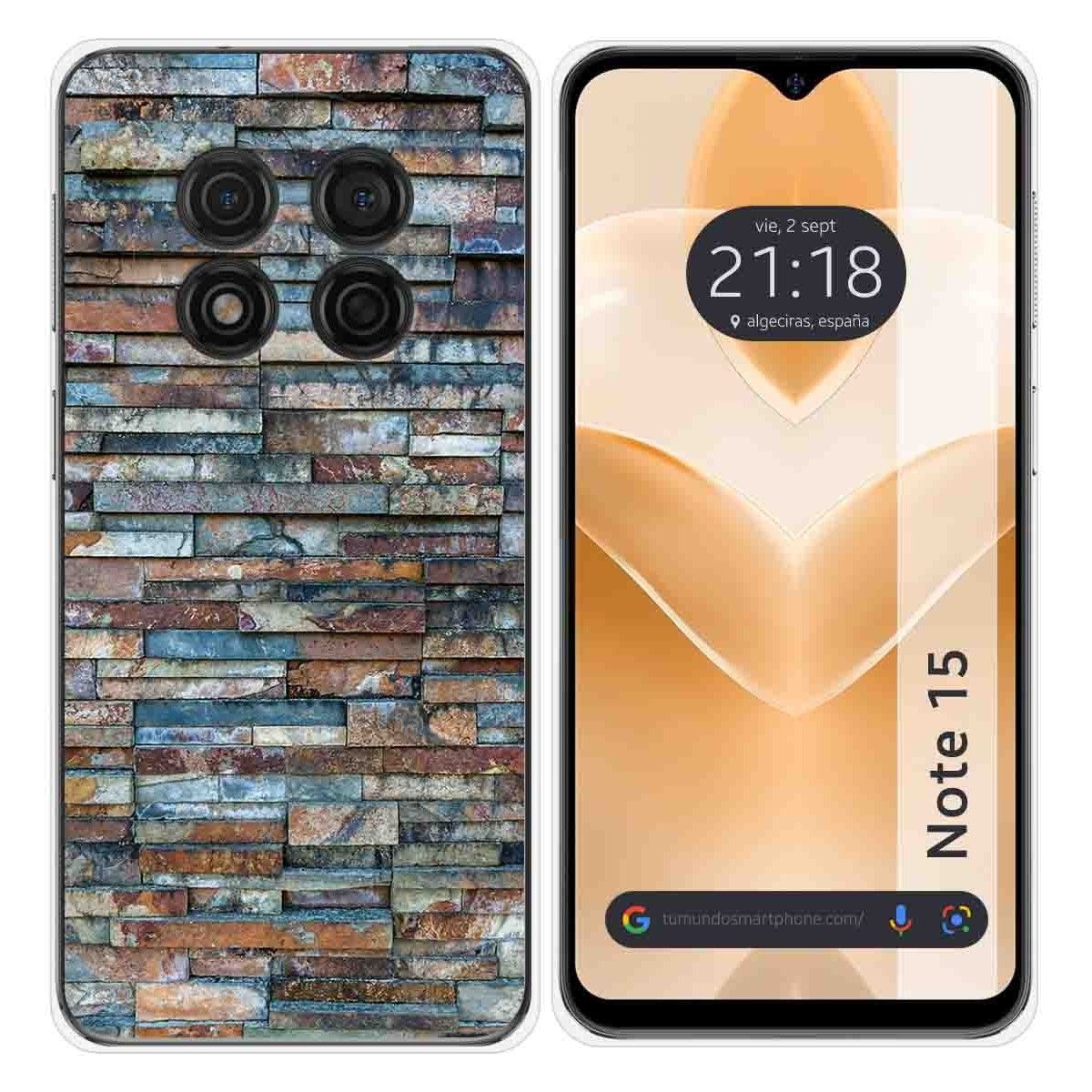 Funda Silicona para Ulefone Note 15 diseño Ladrillo 05 Dibujos