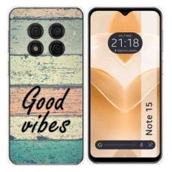 Funda Silicona para Ulefone Note 15 diseño Madera 01 Dibujos