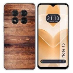 Funda Silicona para Ulefone Note 15 diseño Madera 02 Dibujos