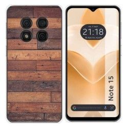 Funda Silicona para Ulefone Note 15 diseño Madera 03 Dibujos