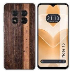 Funda Silicona para Ulefone Note 15 diseño Madera 05 Dibujos