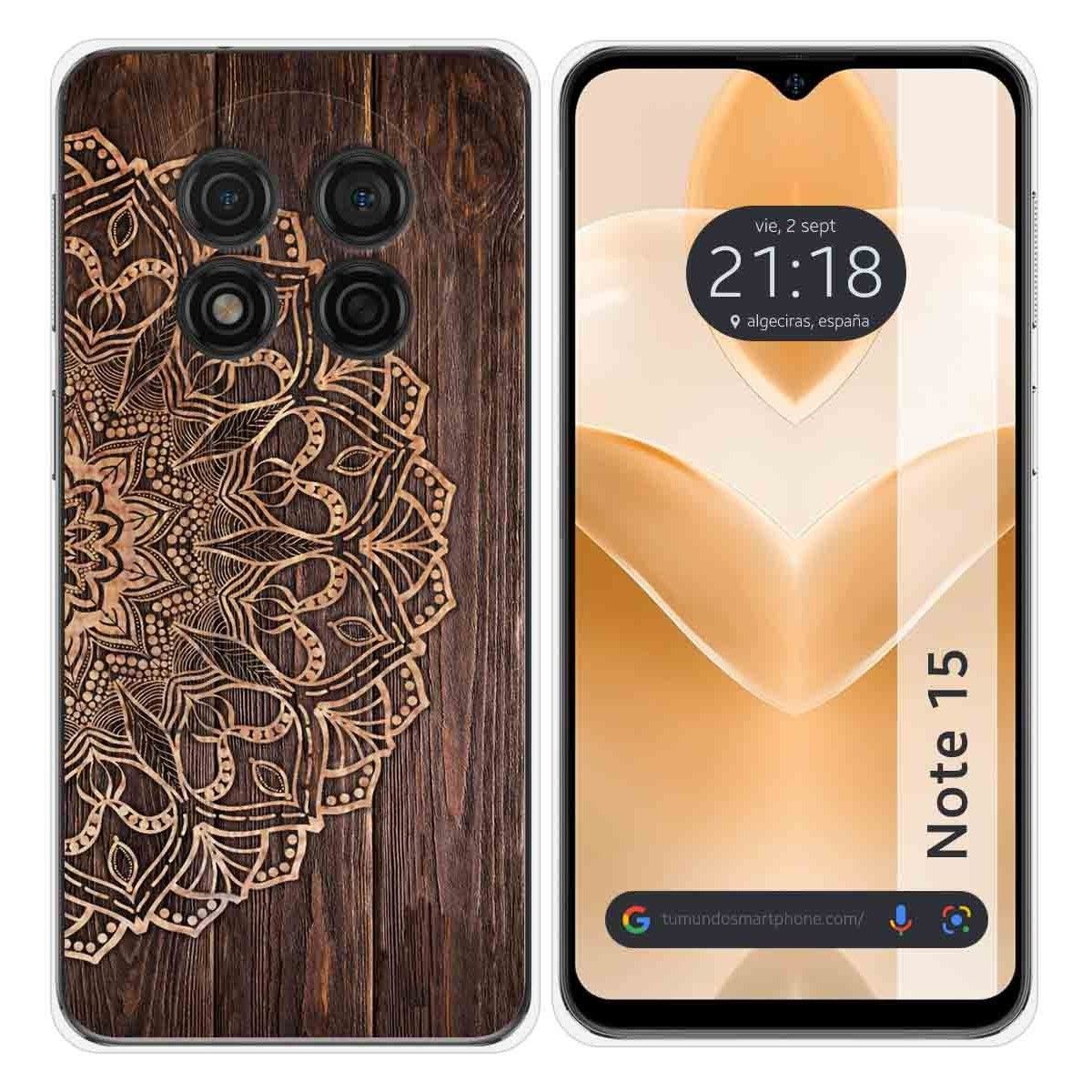 Funda Silicona para Ulefone Note 15 diseño Madera 06 Dibujos
