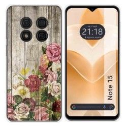 Funda Silicona para Ulefone Note 15 diseño Madera 08 Dibujos