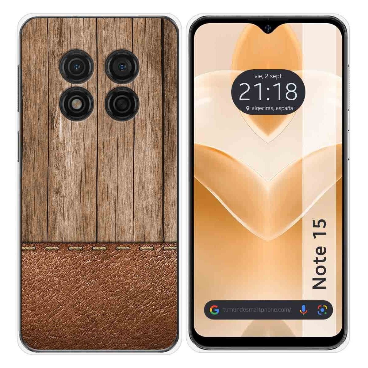 Funda Silicona para Ulefone Note 15 diseño Madera 09 Dibujos