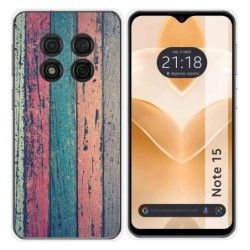 Funda Silicona para Ulefone Note 15 diseño Madera 10 Dibujos