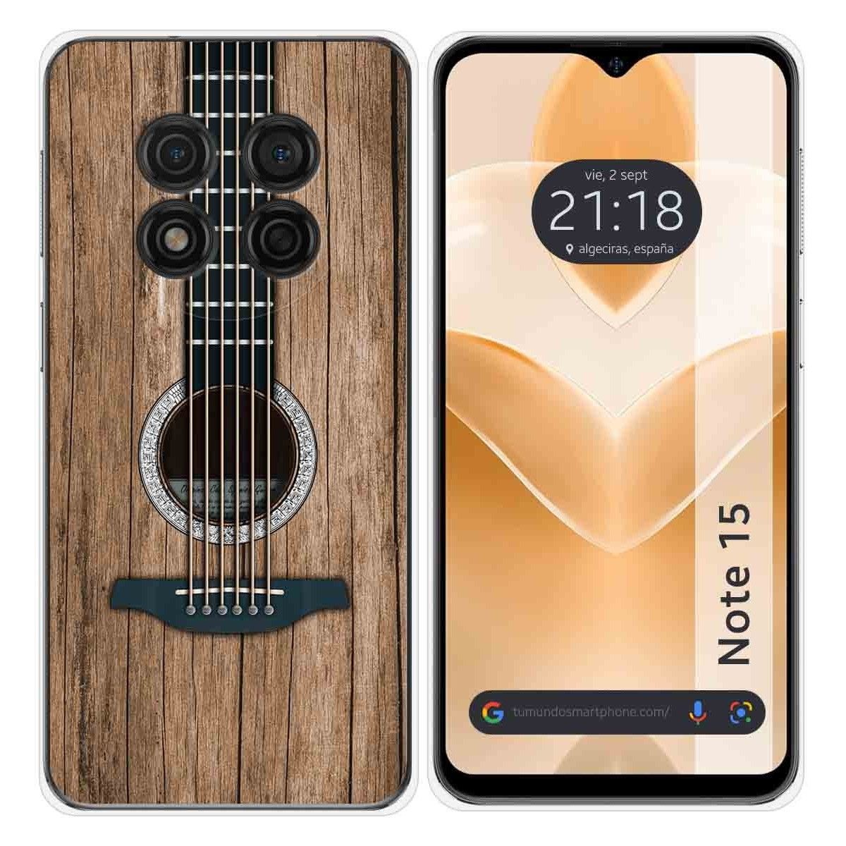 Funda Silicona para Ulefone Note 15 diseño Madera 11 Dibujos