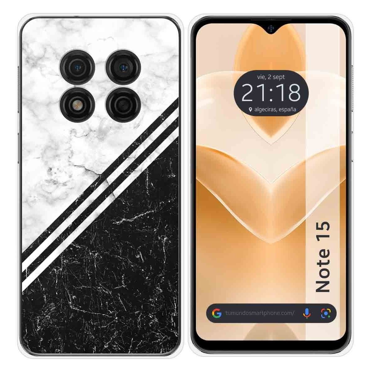 Funda Silicona para Ulefone Note 15 diseño Mármol 01 Dibujos