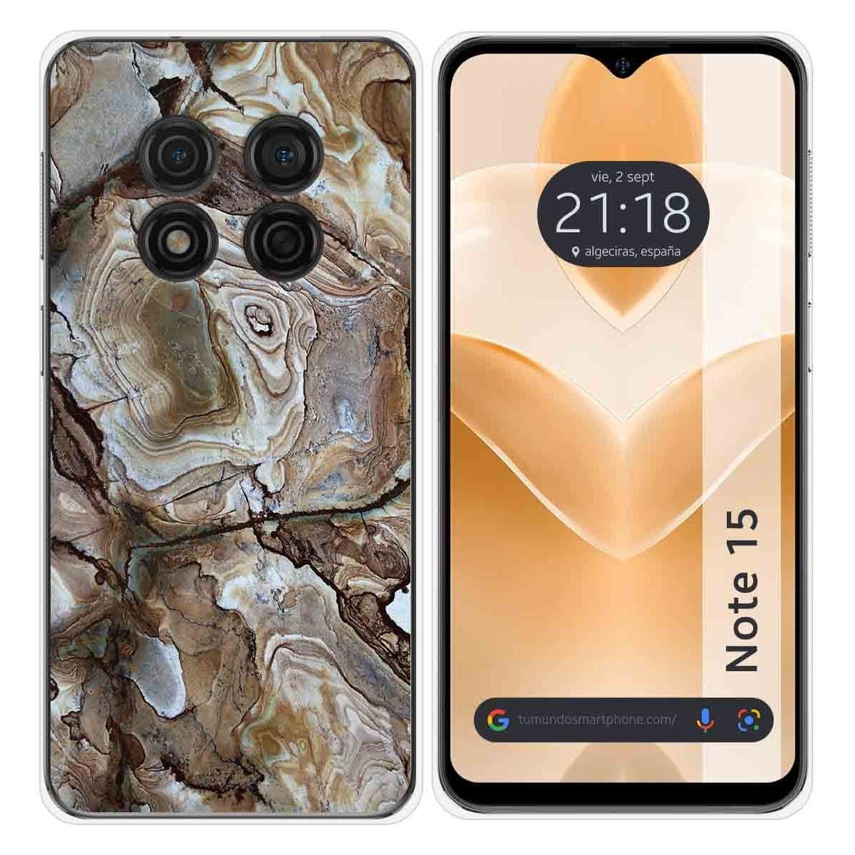 Funda Silicona para Ulefone Note 15 diseño Mármol 14 Dibujos