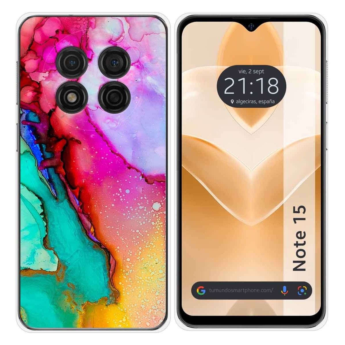 Funda Silicona para Ulefone Note 15 diseño Mármol 15 Dibujos