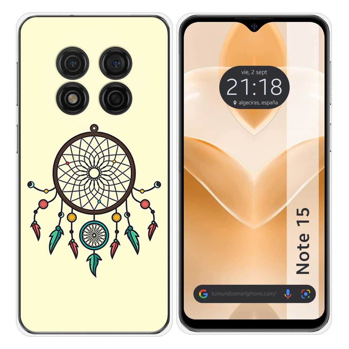 Funda Silicona para Ulefone Note 15 diseño Atrapasueños Dibujos