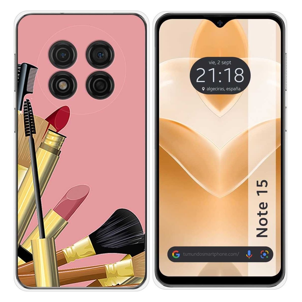 Funda Silicona para Ulefone Note 15 diseño Brochas Dibujos