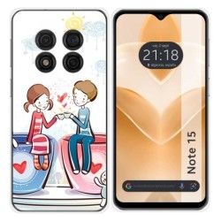 Funda Silicona para Ulefone Note 15 diseño Café Dibujos