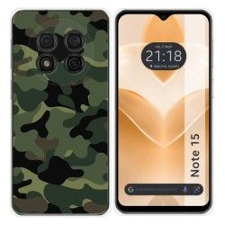 Funda Silicona para Ulefone Note 15 diseño Camuflaje Dibujos