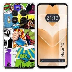 Funda Silicona para Ulefone Note 15 diseño Comic Dibujos