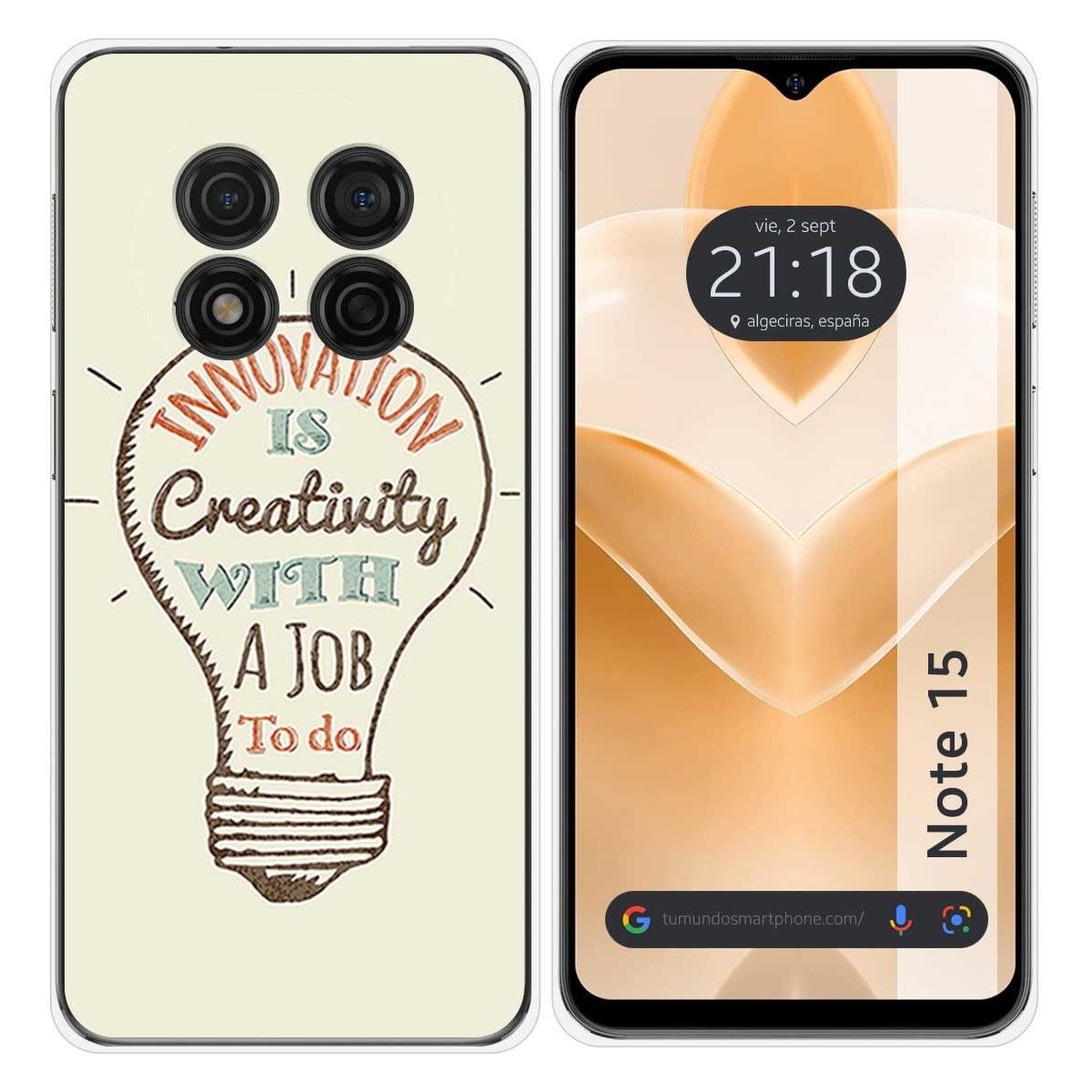 Funda Silicona para Ulefone Note 15 diseño Creativity Dibujos