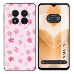 Funda Silicona para Ulefone Note 15 diseño Flores Dibujos