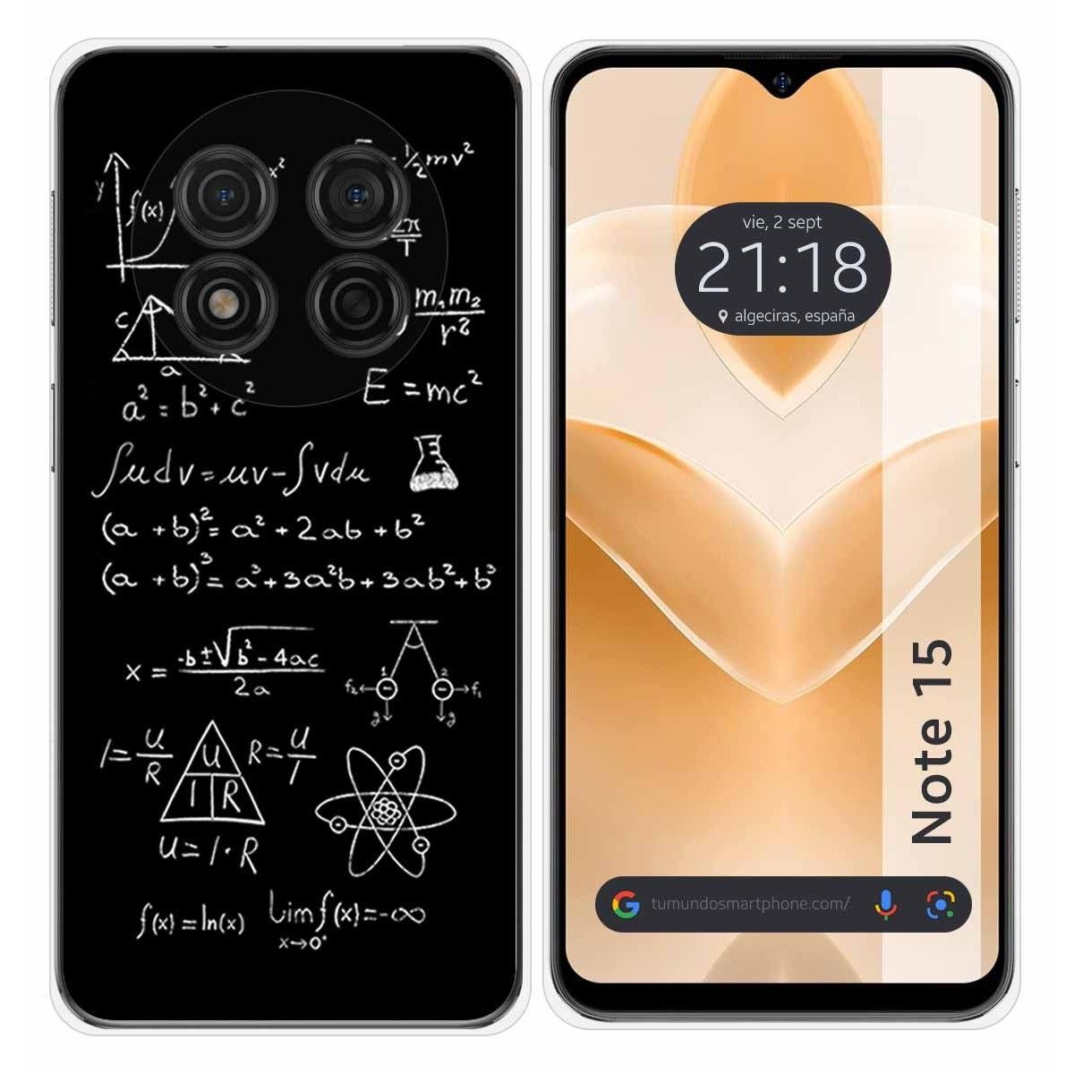 Funda Silicona para Ulefone Note 15 diseño Formulas Dibujos