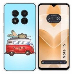 Funda Silicona para Ulefone Note 15 diseño Furgoneta Dibujos