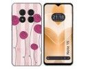 Funda Silicona para Ulefone Note 15 diseño Flores Vintage Dibujos