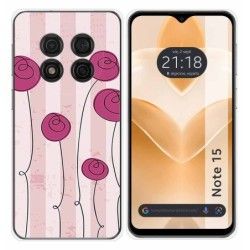 Funda Silicona para Ulefone Note 15 diseño Flores Vintage Dibujos