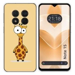 Funda Silicona para Ulefone Note 15 diseño Jirafa Dibujos