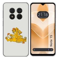 Funda Silicona para Ulefone Note 15 diseño Leones Dibujos