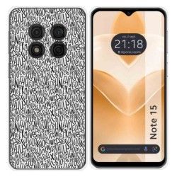 Funda Silicona para Ulefone Note 15 diseño Letras Dibujos