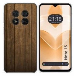 Funda Silicona para Ulefone Note 15 diseño Madera Dibujos