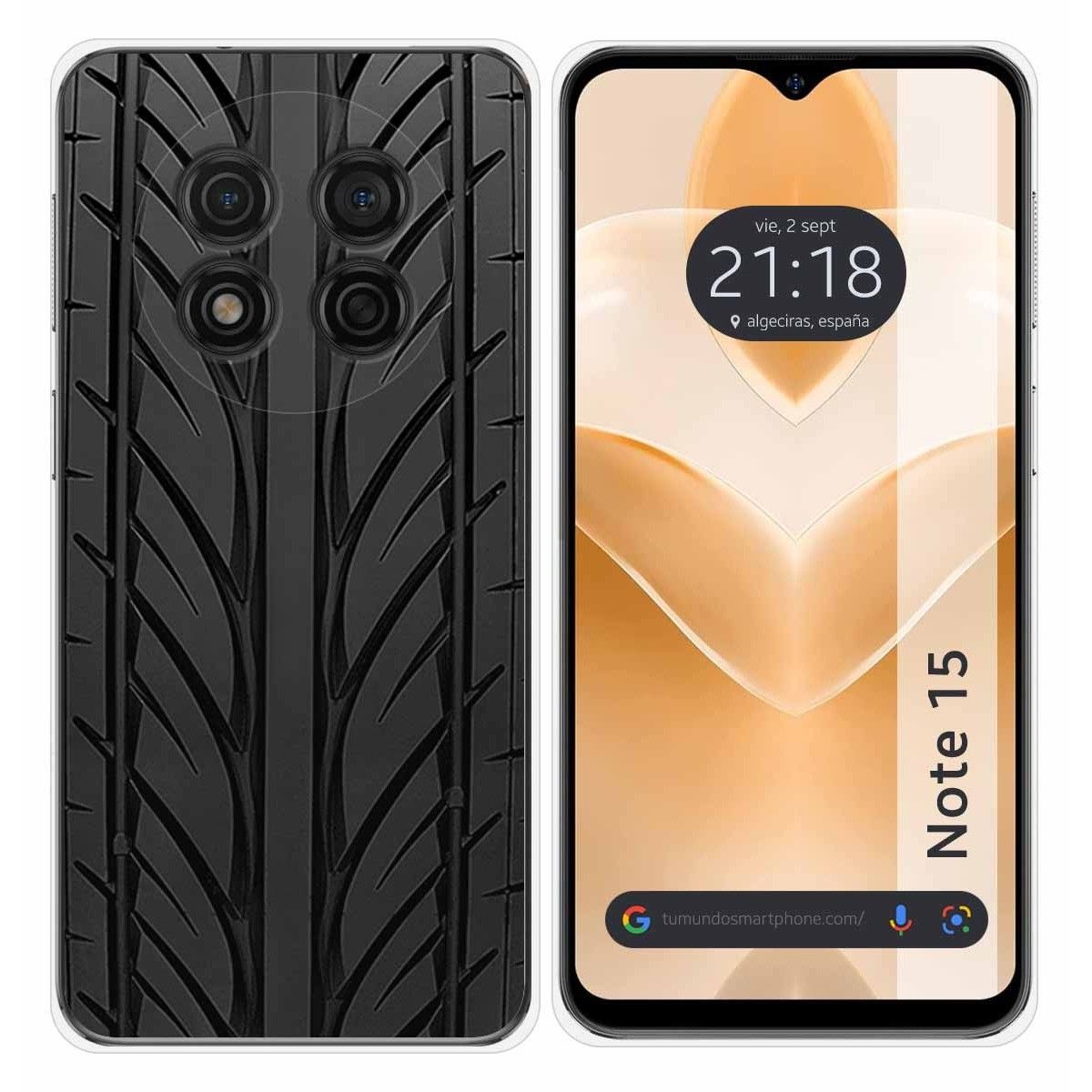 Funda Silicona para Ulefone Note 15 diseño Neumatico Dibujos