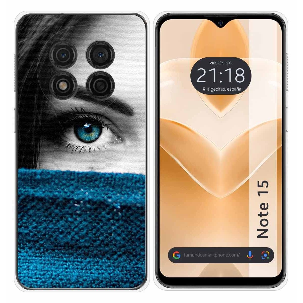 Funda Silicona para Ulefone Note 15 diseño Ojo Dibujos