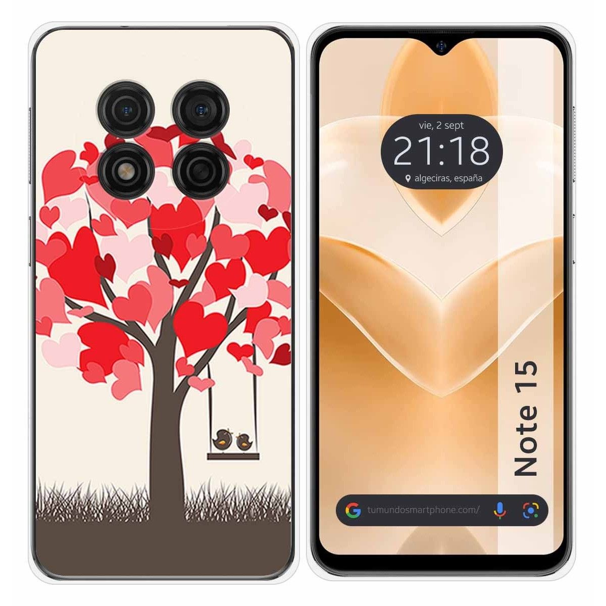 Funda Silicona para Ulefone Note 15 diseño Pajaritos Dibujos