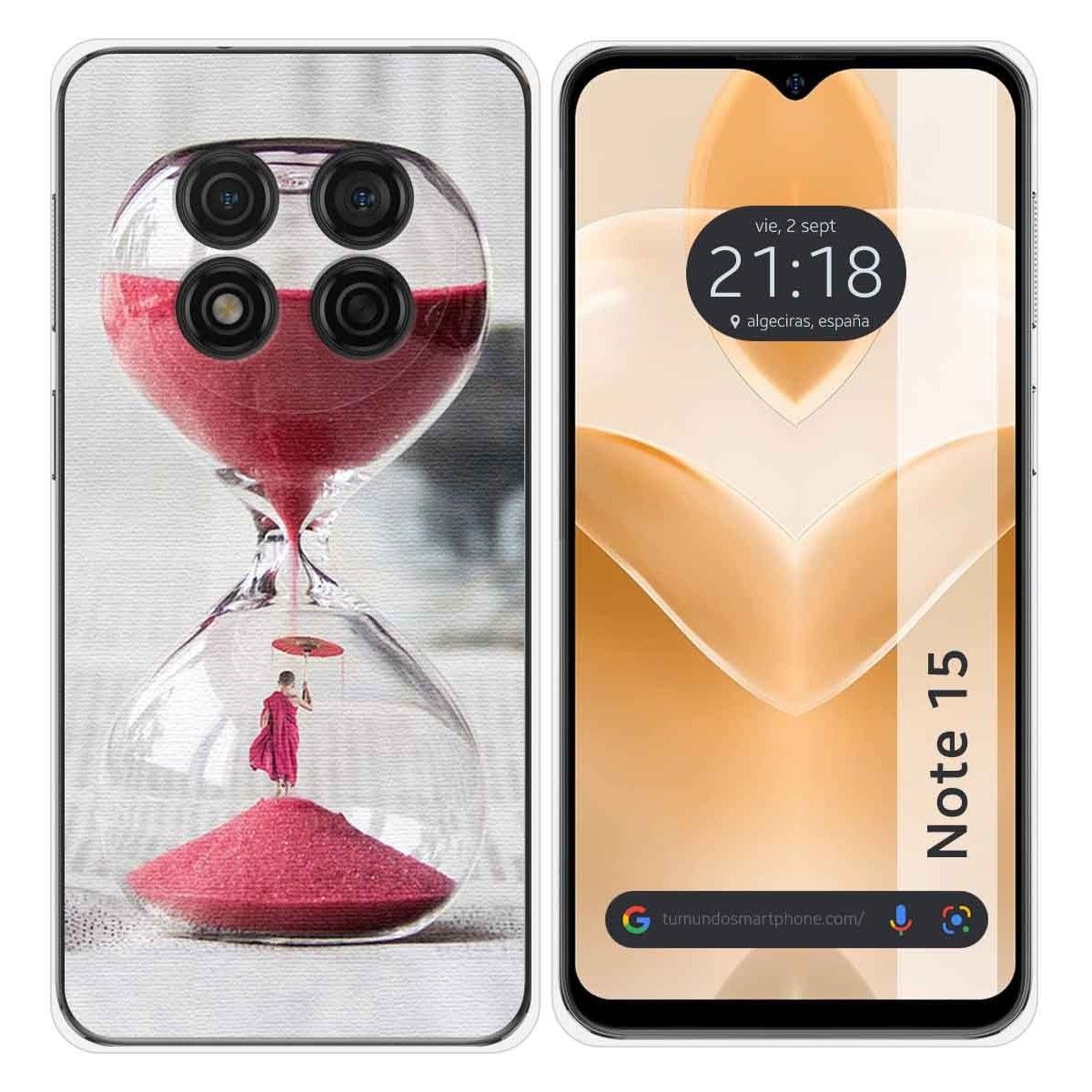 Funda Silicona para Ulefone Note 15 diseño Reloj Dibujos