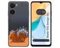 Funda Silicona Transparente para Zte Blade V50 Design 5G diseño Bufalo Dibujos