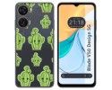 Funda Silicona Transparente para Zte Blade V50 Design 5G diseño Cactus Dibujos