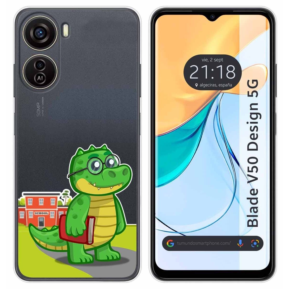 Funda Silicona Transparente para Zte Blade V50 Design 5G diseño Coco Dibujos