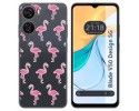 Funda Silicona Transparente para Zte Blade V50 Design 5G diseño Flamenco Dibujos