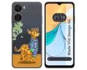 Funda Silicona Transparente para Zte Blade V50 Design 5G diseño Jirafa Dibujos