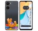 Funda Silicona Transparente para Zte Blade V50 Design 5G diseño Leopardo Dibujos