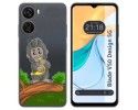 Funda Silicona Transparente para Zte Blade V50 Design 5G diseño Mono Dibujos