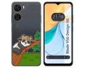 Funda Silicona Transparente para Zte Blade V50 Design 5G diseño Panda Dibujos